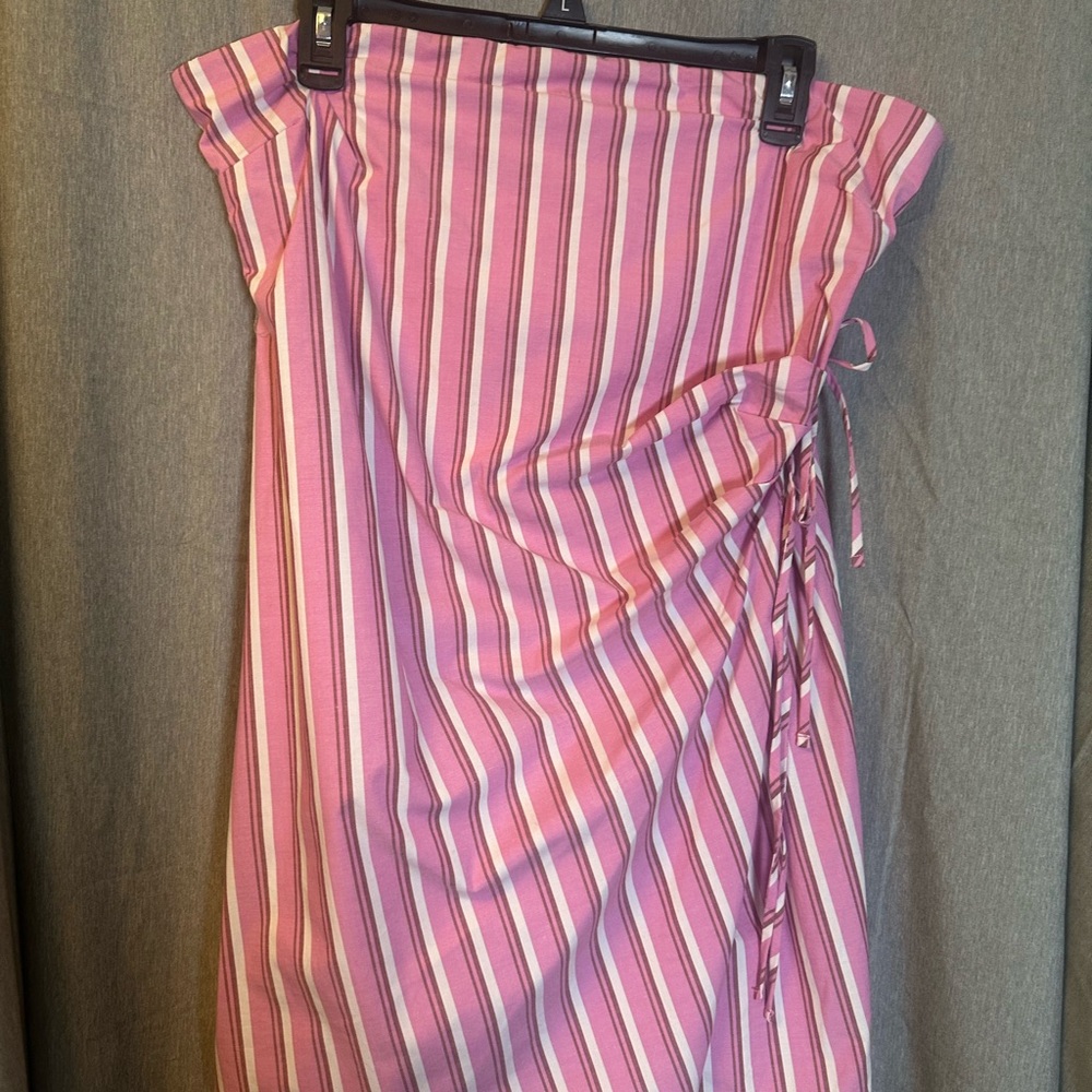 Hunter for Target Pink and White Strapless Dress